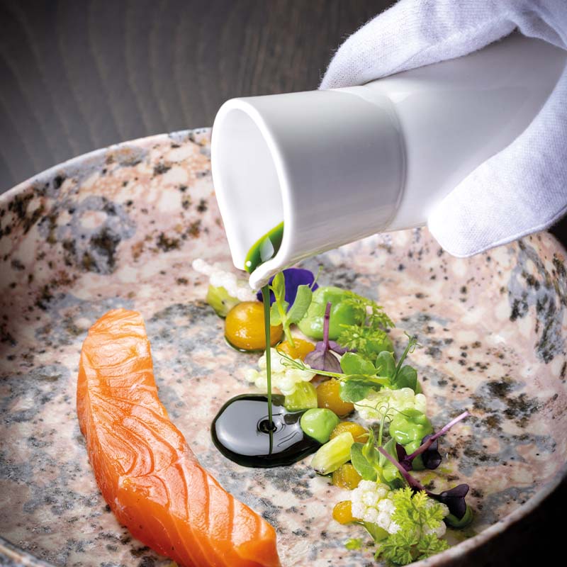 gold pepper lachs petersilie